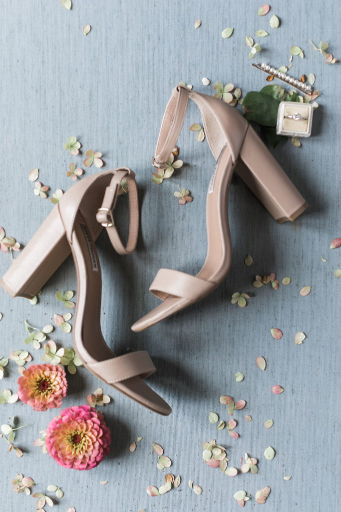 real wedding shoes - blush nude bridal sandals