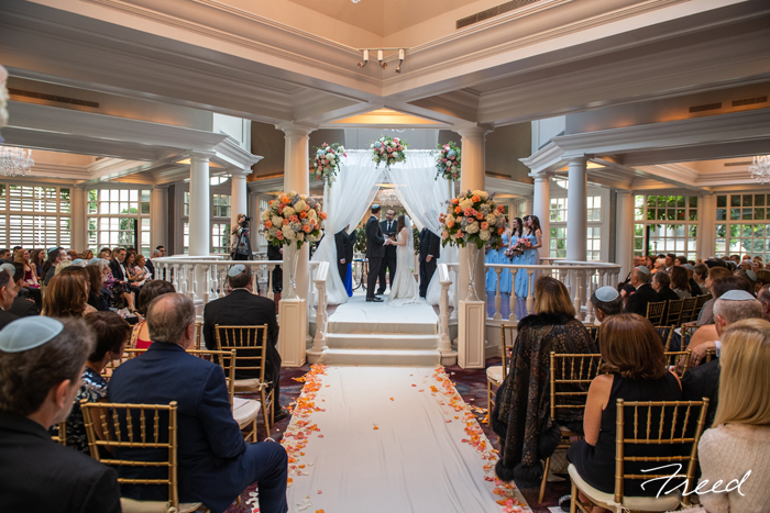 The Fairmont Hotel DC wedding ceremony chuppah