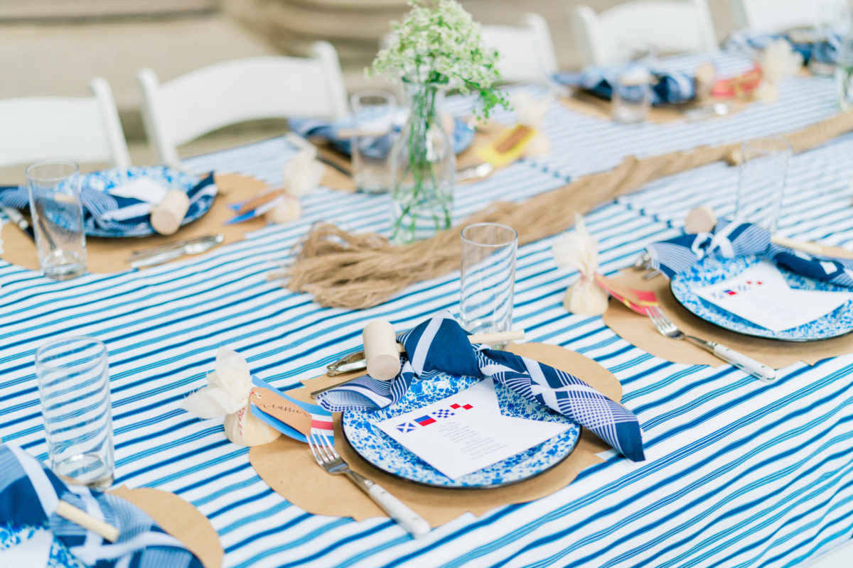 Meridian House crab boil party summer idea table setting decor