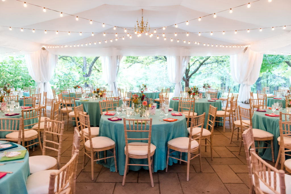 Woodend Mansion wedding tent reception