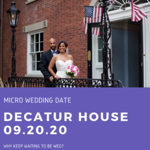 decatur house micro wedding day 2020