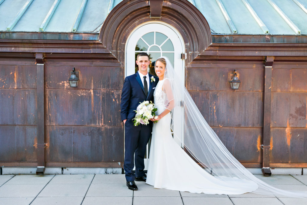 DAR wedding balcony portrait