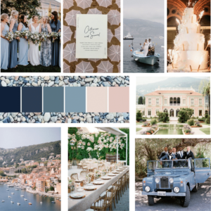 wedding inspiration board French Riviera