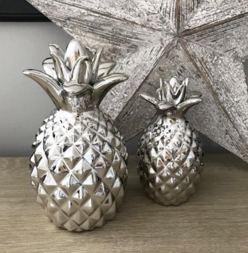 a pineapple for your Zoom Room decor