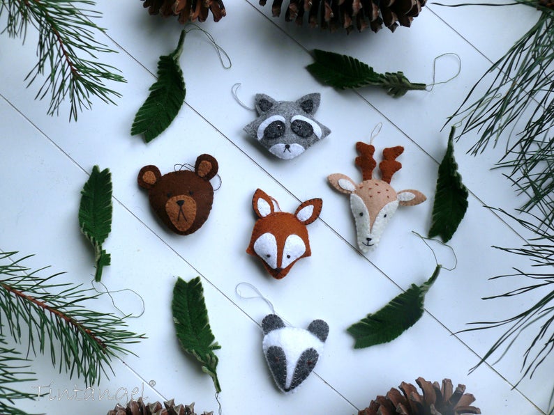 DIY Felt Christmas Forest Kit - kids craft activity 