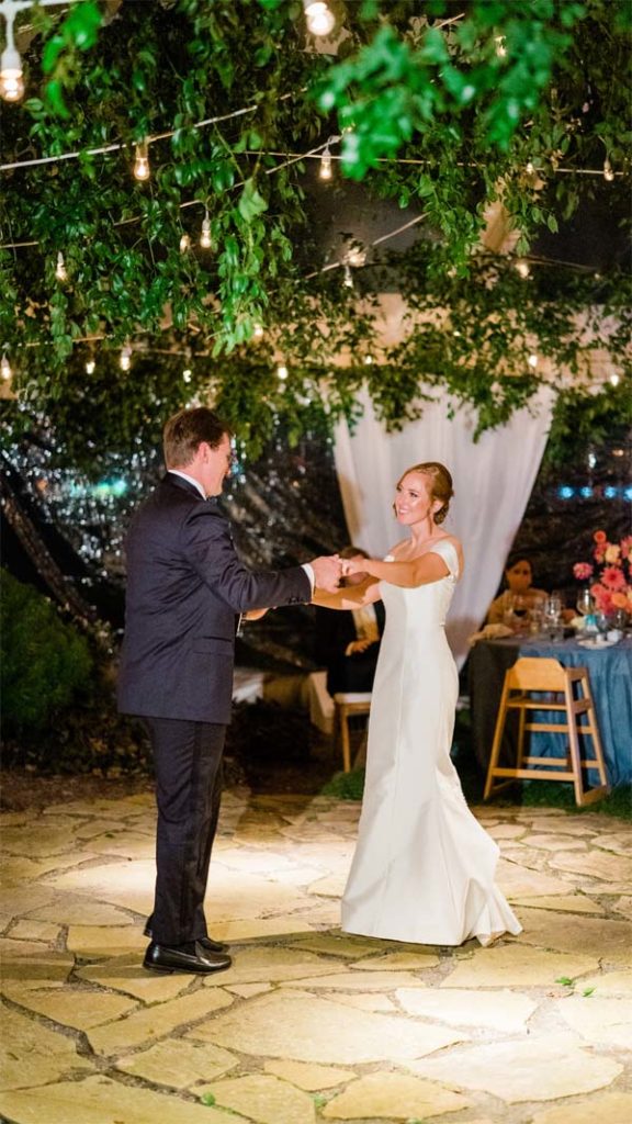 Secret Garden wedding tent - first dance - Maryland Waterfront