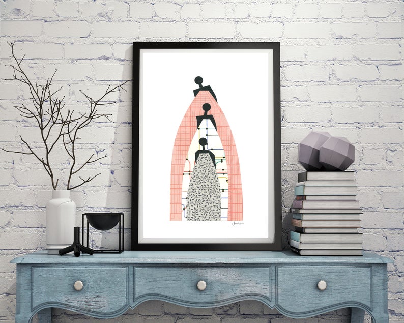 standing on the shoulders of our ancestors - art print download - gift of art