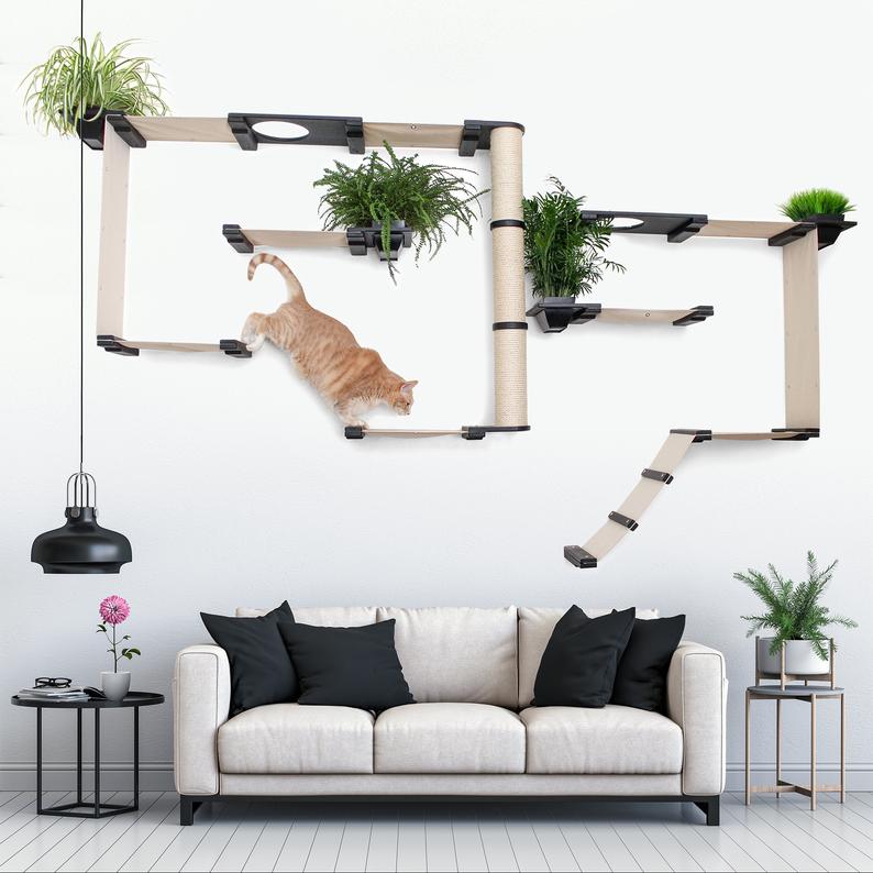 cat gift idea: modular wall furniture