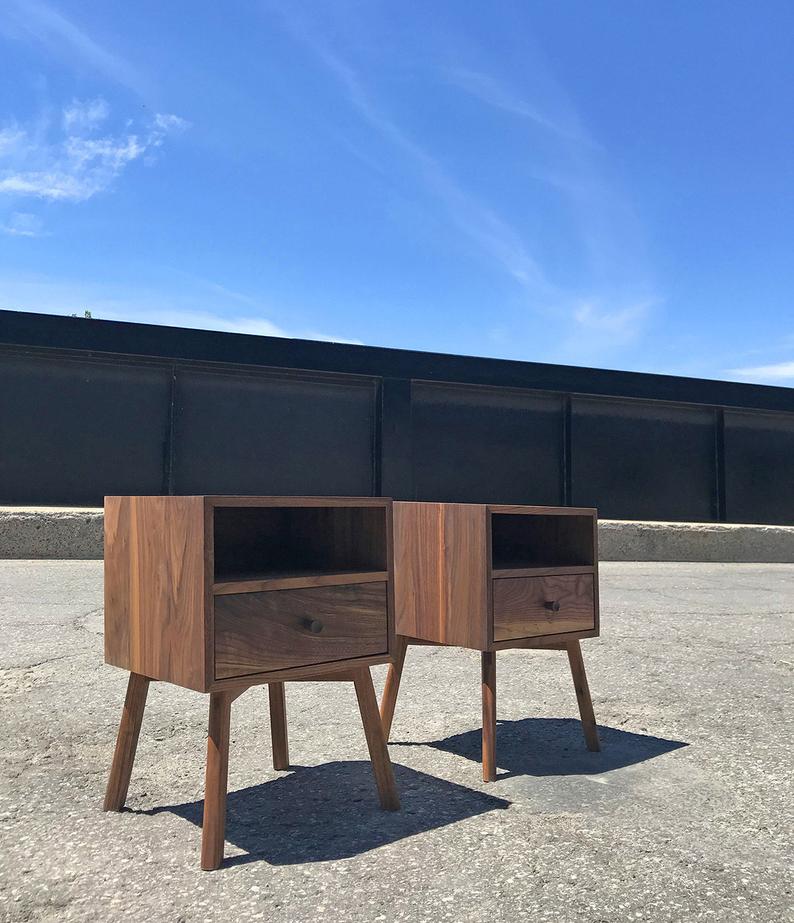 big gifts for the home - walnut nightstands 