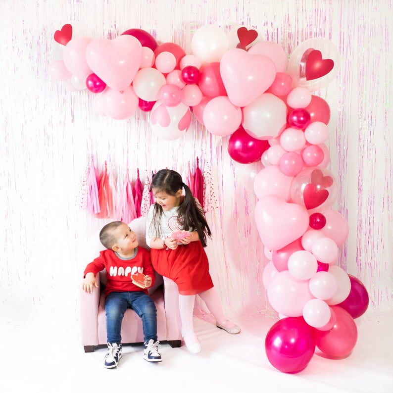Pink Balloon Garland DIY for Valentine's Day Decor
