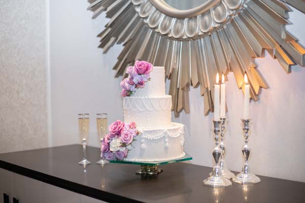 sofitel dc wedding inspiration - hotel ballroom cocktails - silver and lavender