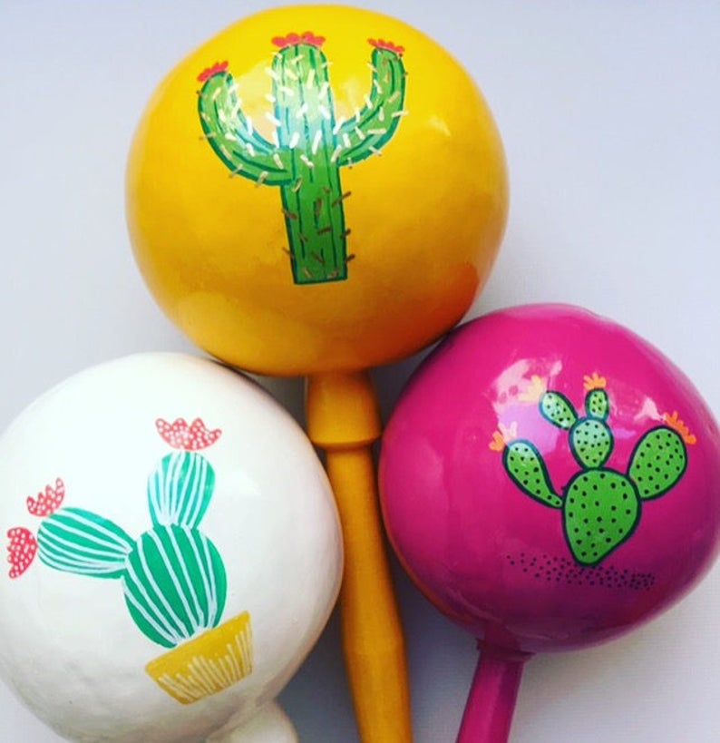 cactus maracas for any fiesta