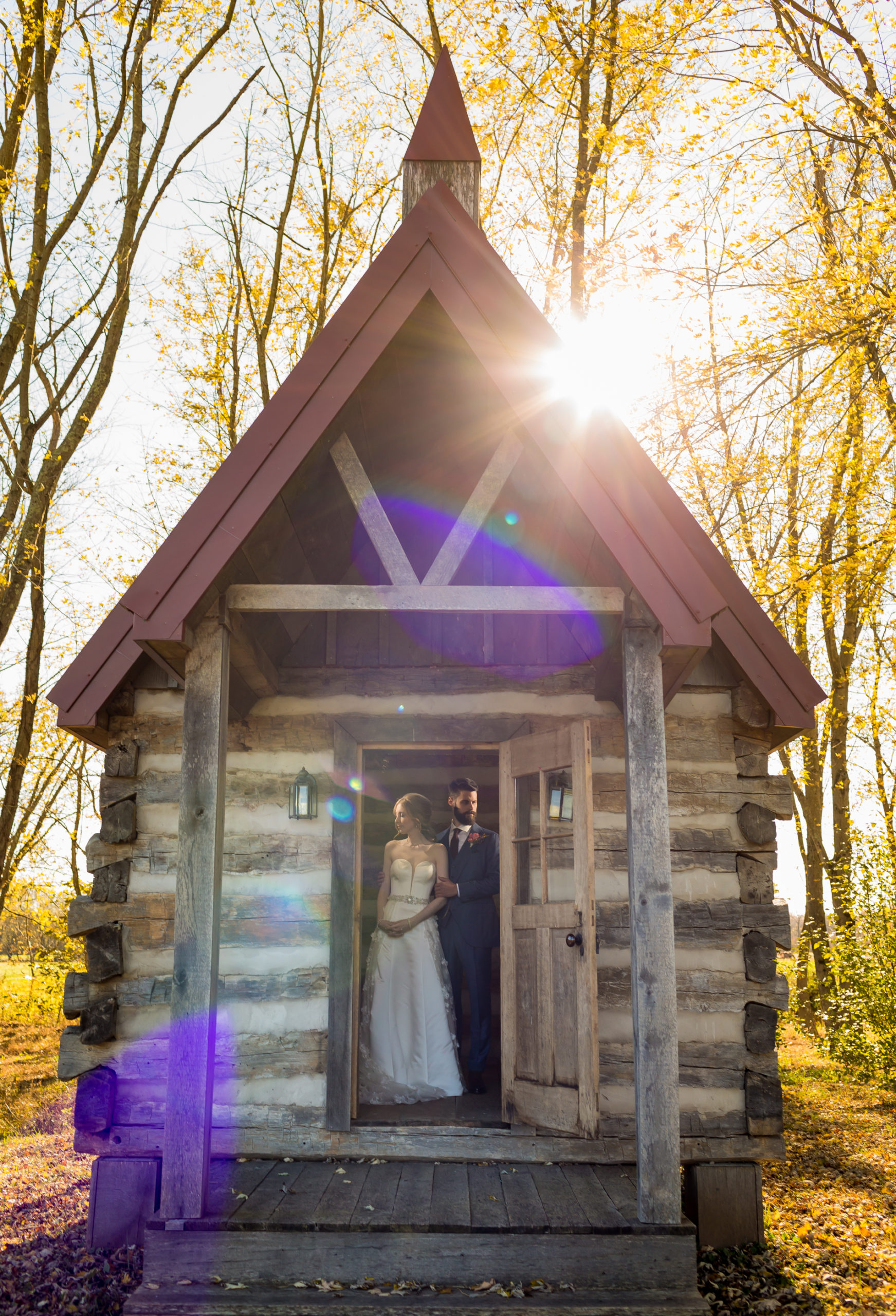colorful autumn barn wedding leesburg virginia first look chapel