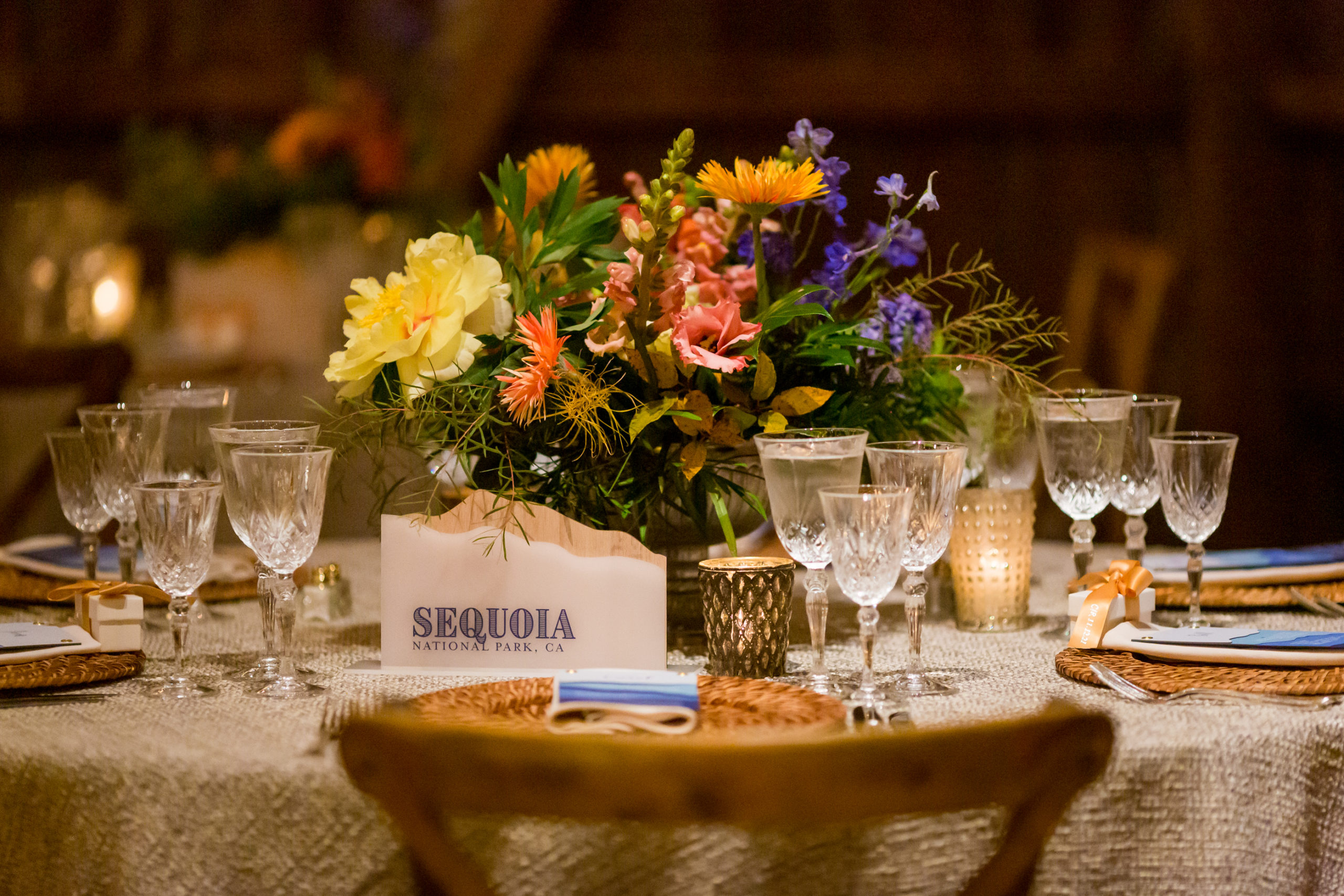 colorful autumn barn wedding leesburg virginia table setting
