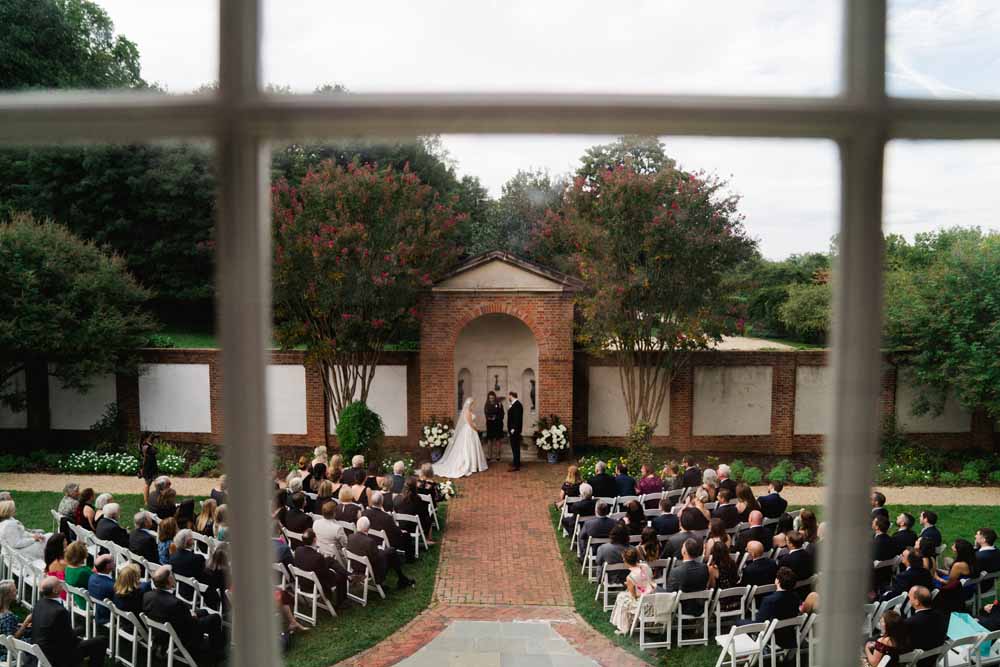 Dumbarton House wedding DC outdoor ceremony
