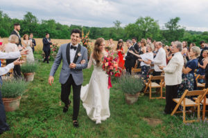 Colorful outdoor wedding ceremony in Virginia, planned by Bellwether Events