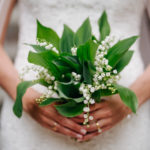 lily of the valley bridal bouquet Dumarton House wedding