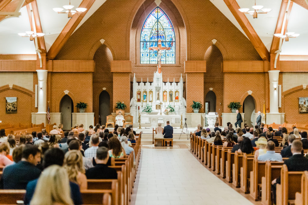 Saint Theresa's Catholic Church wedding Ashburn Virginia