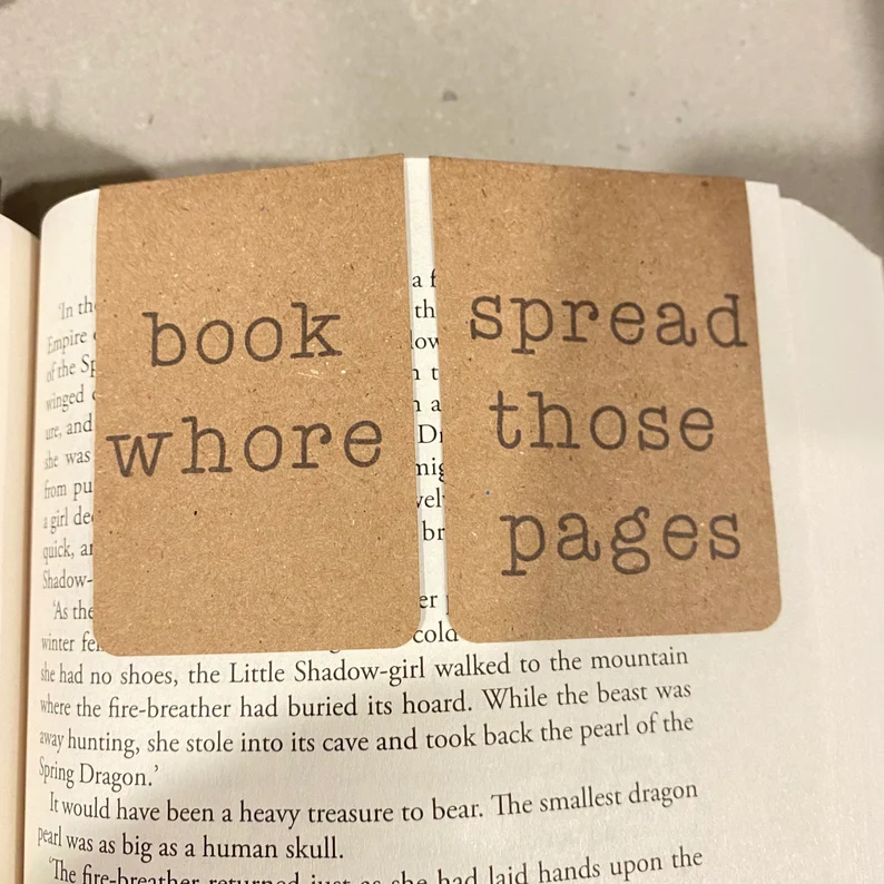 book club gift ideas for your friends - slutty magnet bookmark