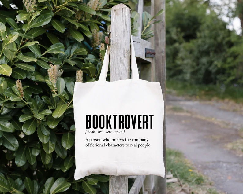 book club gift ideas for your friends - tote - booktrovert 