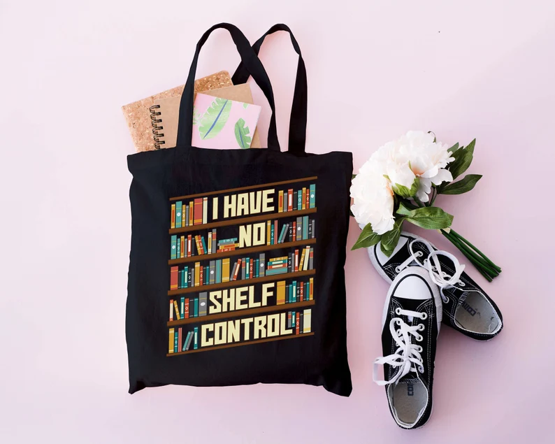 book club gift ideas for your friends - tote - I have no shelf control