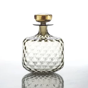 grey and gold whiskey decanter - gift idea