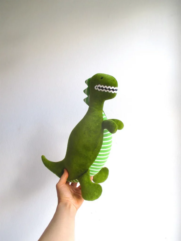 handmade gift idea for kids plush t-rex stuffed animal
