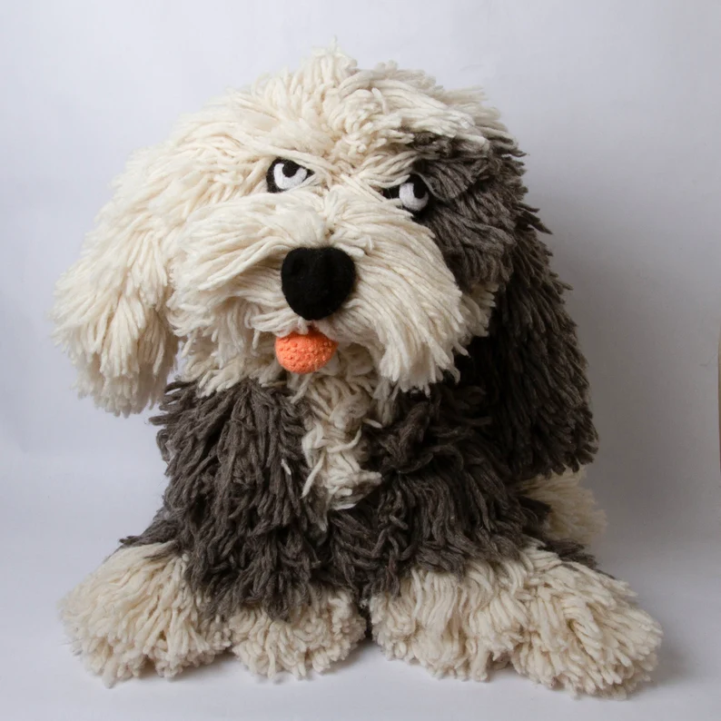 handmade gift idea - lifesized crochet puppy for kids