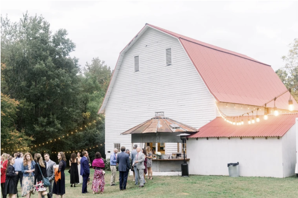 Belle's Pleasure - white barn wedding venue 