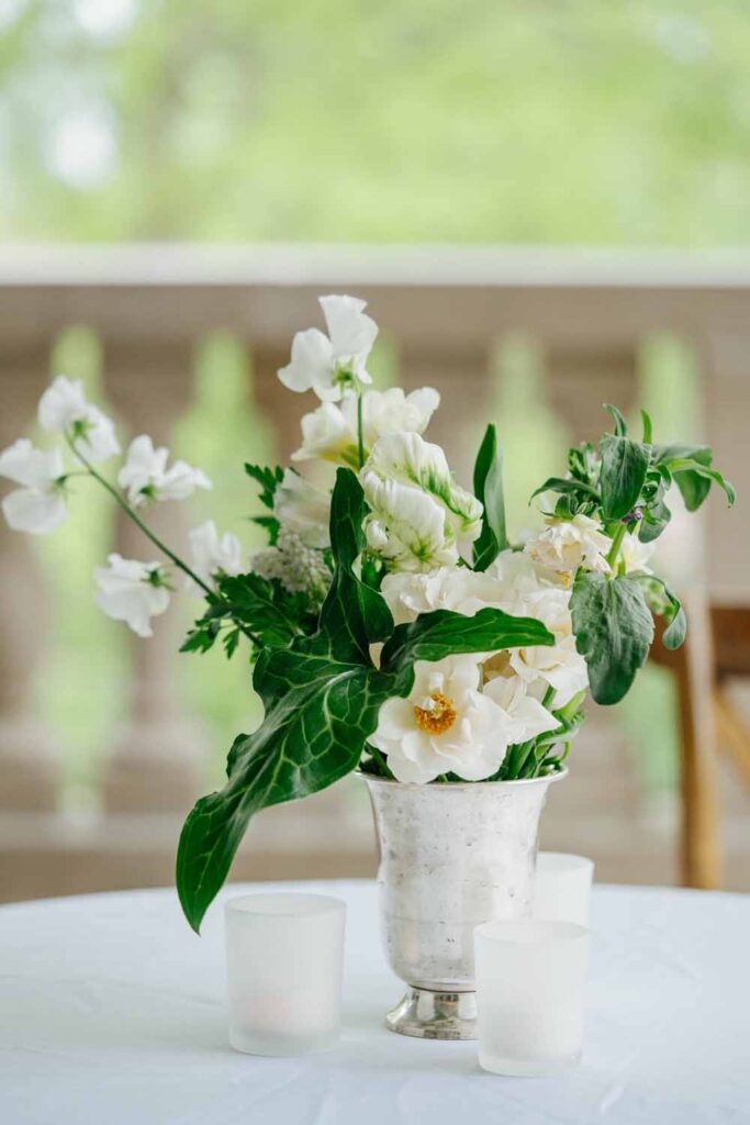Dumbarton House wedding reception - lily of the valley