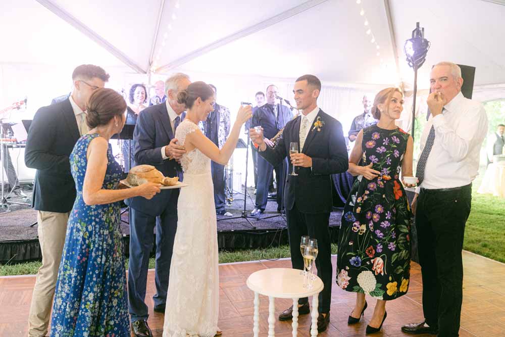 Maryland Tented wedding reception - summery florals - Marlborough Hunt Club - Polish Blessing