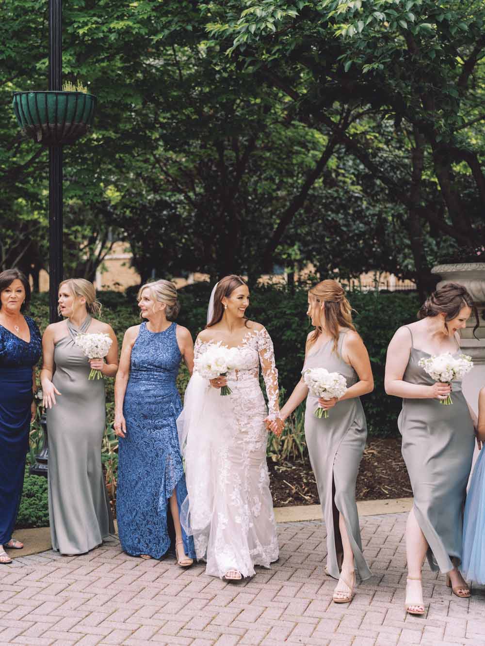 Omni Shoreham DC wedding - Bridgerton inspired - regency theme - blue and white - floral