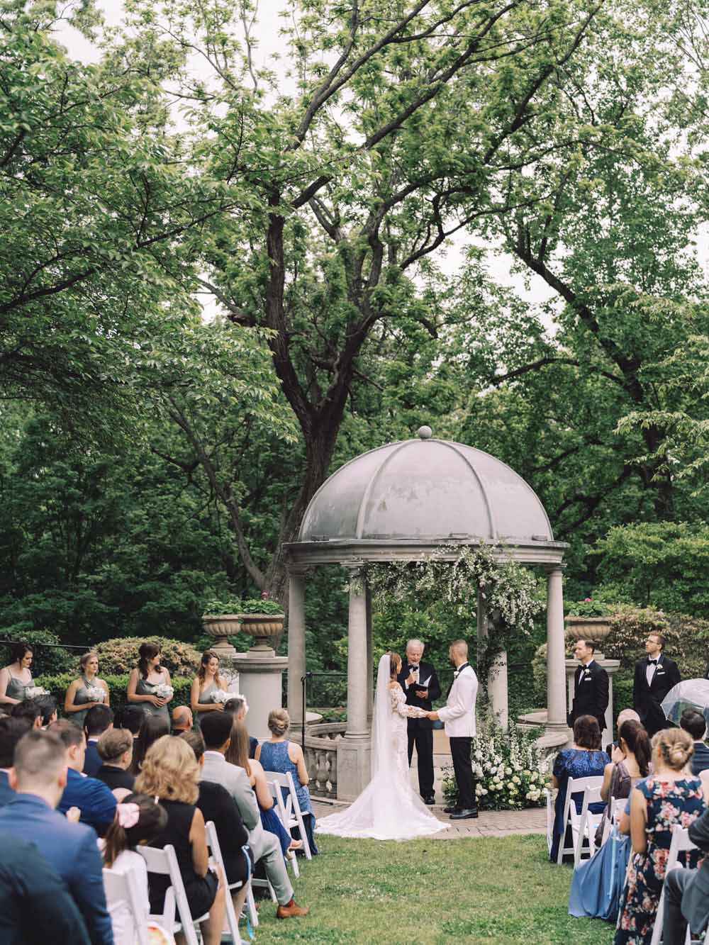 Omni Shoreham DC wedding - Bridgerton inspired - regency theme - blue and white - floral