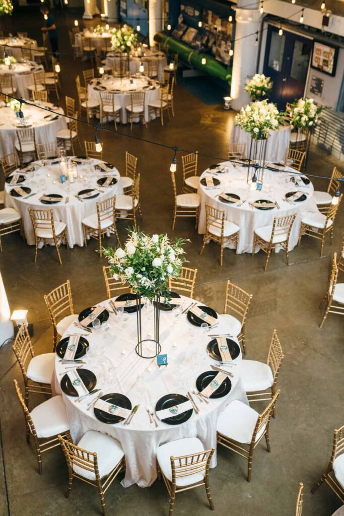 Torpedo Factory wedding ceremony and reception - summer colorful