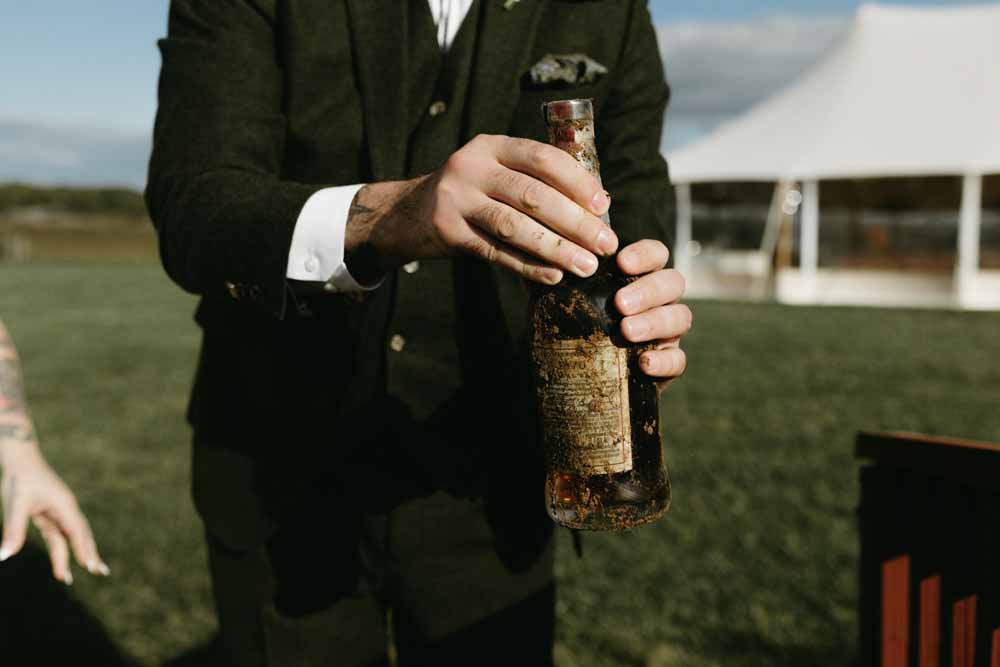 bury the bourbon Boho Tented Wedding at Maryland Private Home