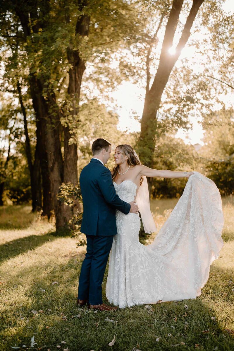 Riverside on the Potomac neutral Fall wedding outdoor ceremony barn reception