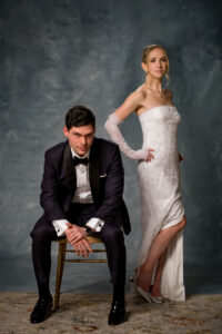 Vanity Fair Photo Salon Pop Up Portrait Studio DC wedding bride and groom