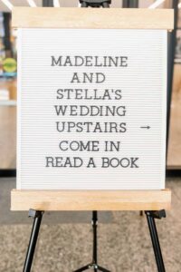 MLK Library DC wedding - purple and black - library themed