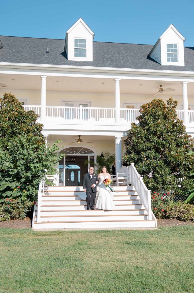 Pavilion at Weatherly wedding maryland waterfront ceremony