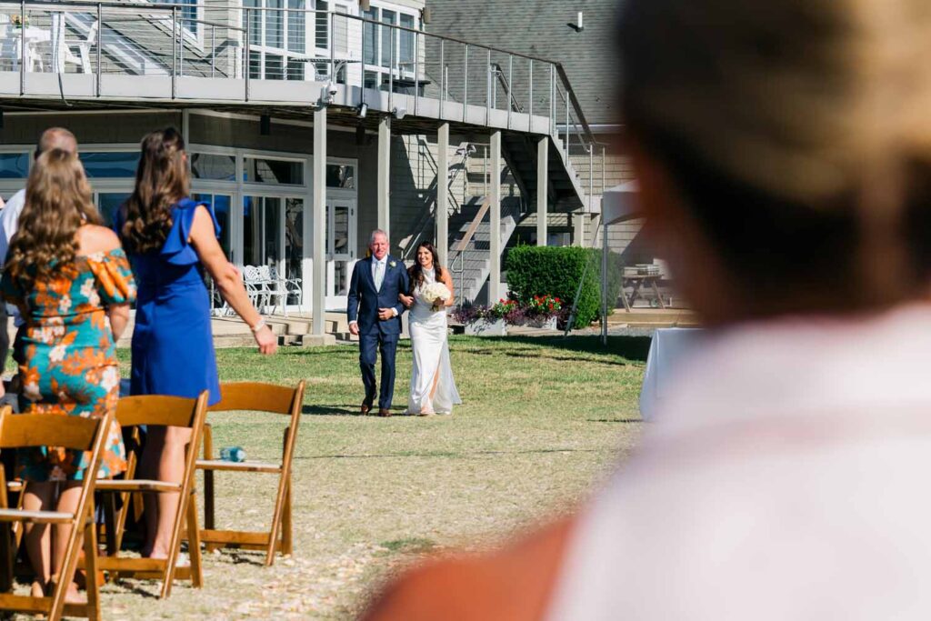 Tred Avon Yacht Club Wedding Oxford Maryland waterfront ceremony tented reception