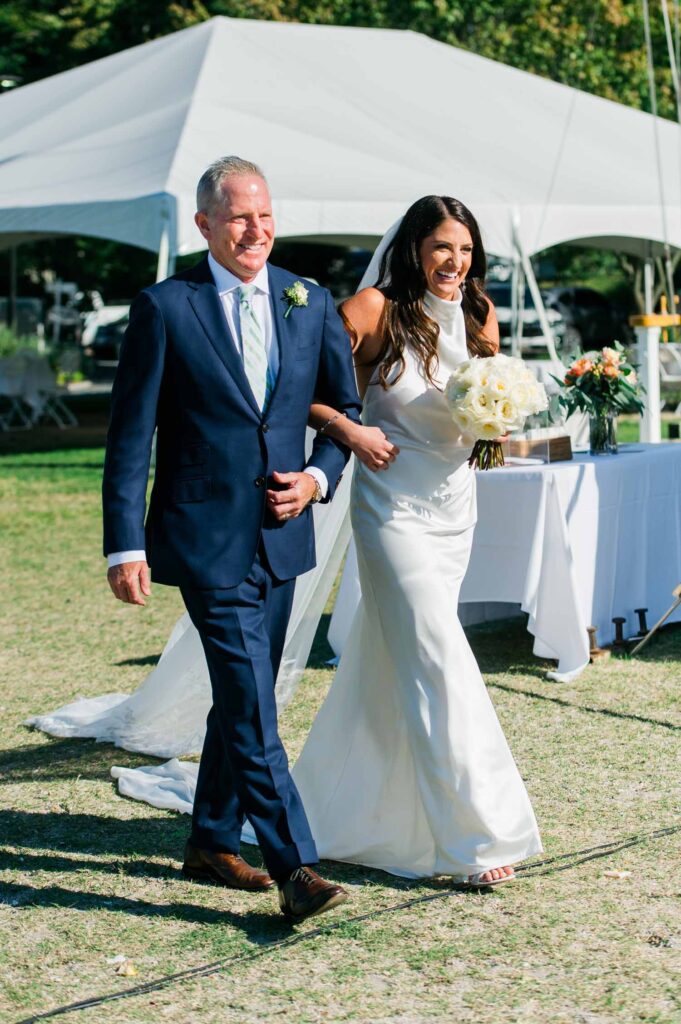 Tred Avon Yacht Club Wedding Oxford Maryland waterfront ceremony tented reception