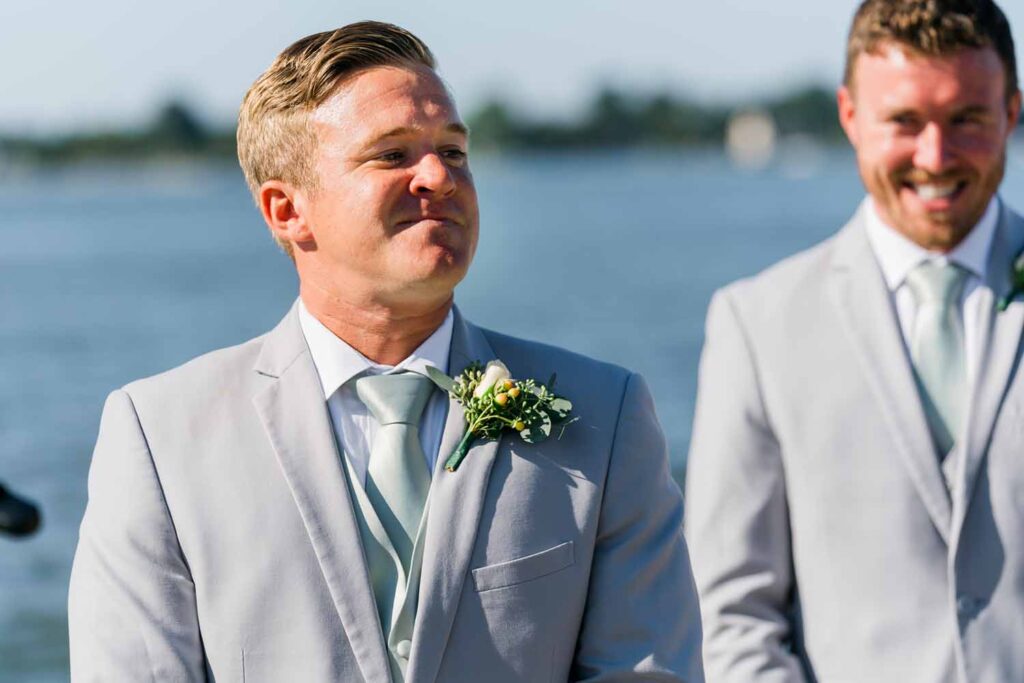 Tred Avon Yacht Club Wedding Oxford Maryland waterfront ceremony tented reception