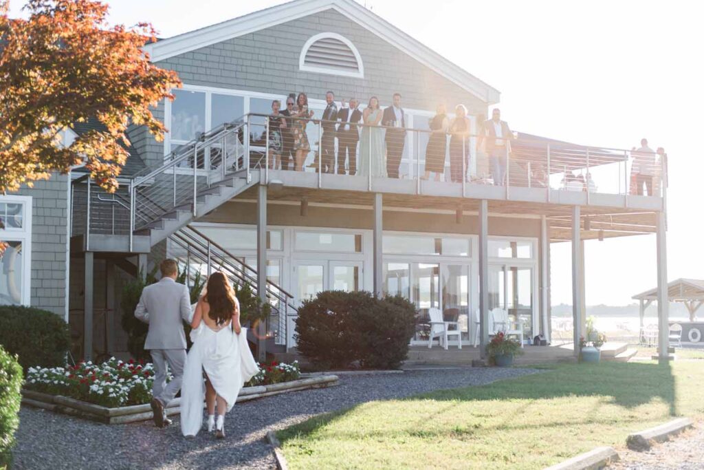 Tred Avon Yacht Club Wedding Oxford Maryland waterfront ceremony tented reception