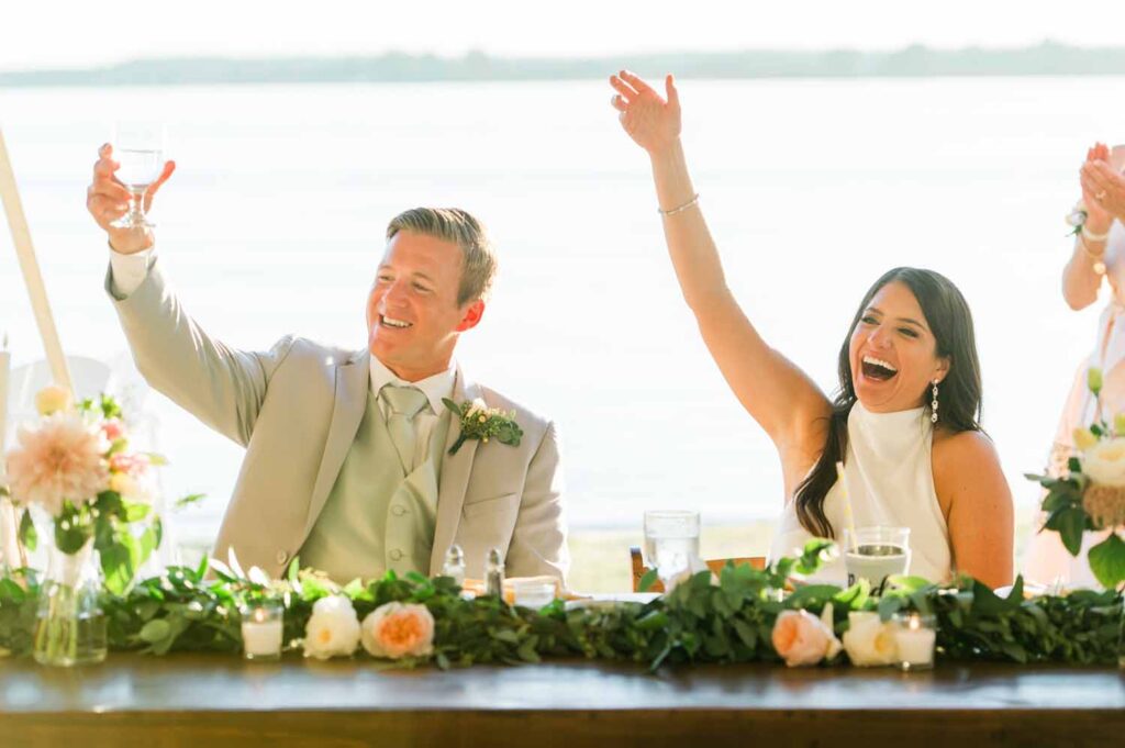 Tred Avon Yacht Club Wedding Oxford Maryland waterfront ceremony tented reception