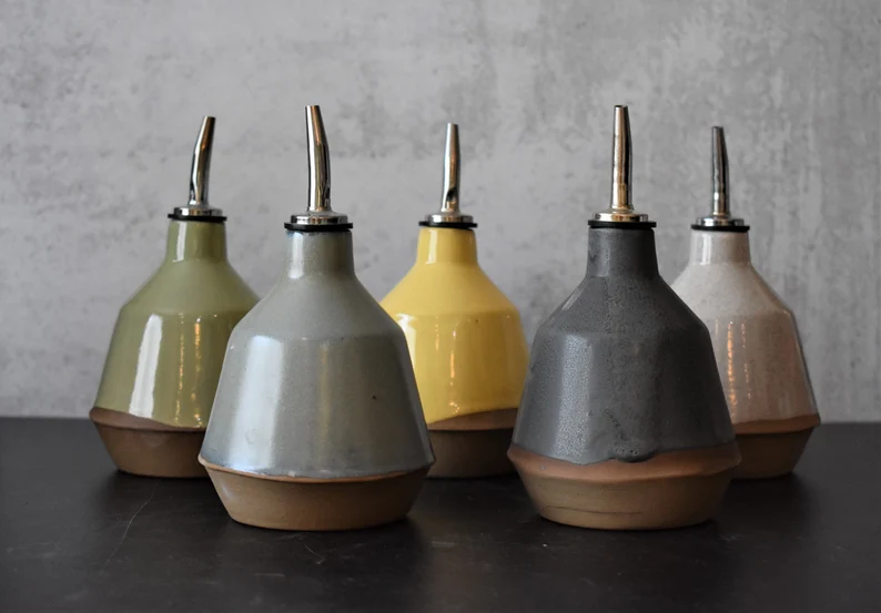 host gift: ceramic handmade oil dispensers