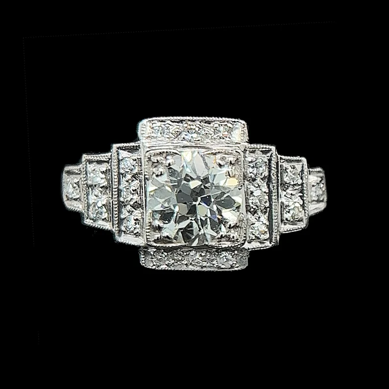 vintage art deco engagement ring