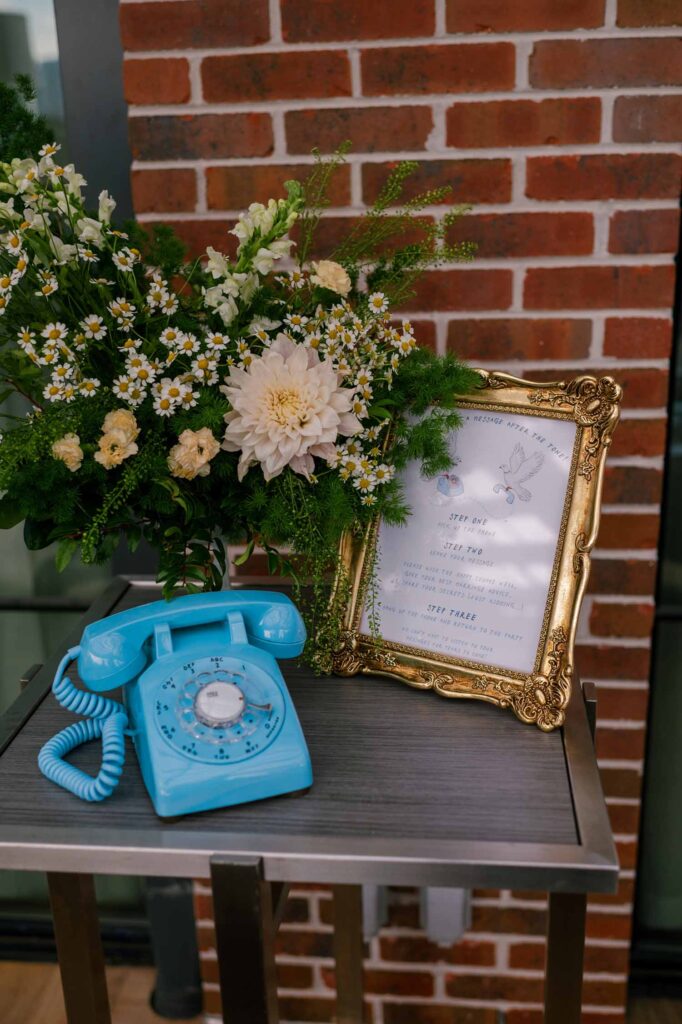 Archer Hotel Tysons wedding reception rooftop audio guest book