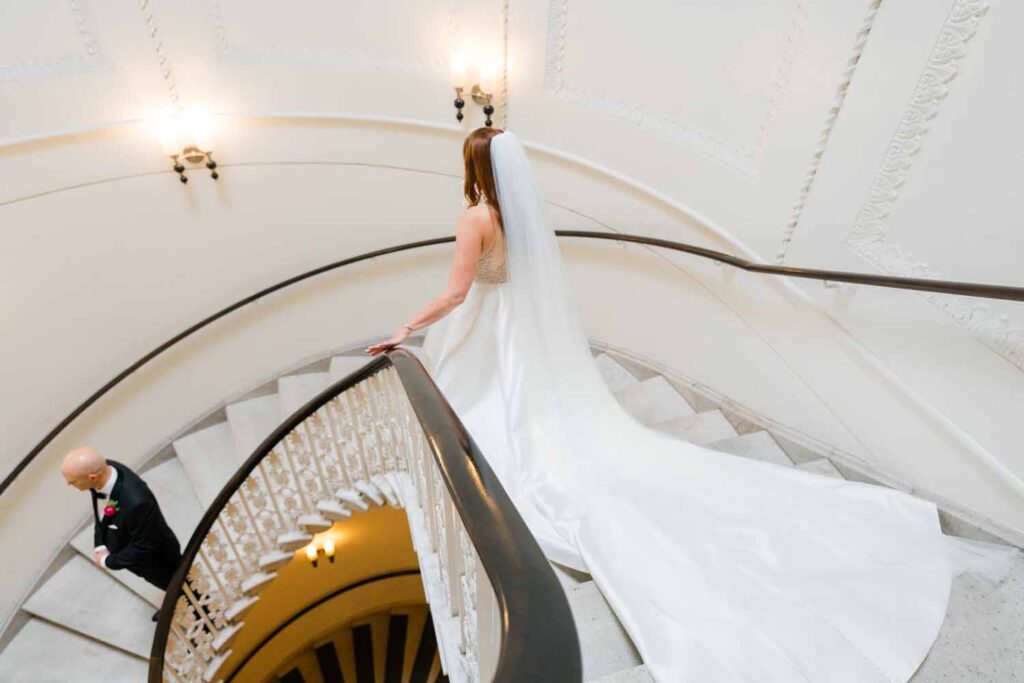 Hotel Monaco DC wedding reception - first look
