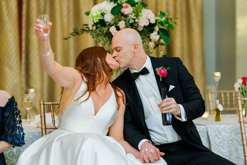 Hotel Monaco DC wedding reception - toasts