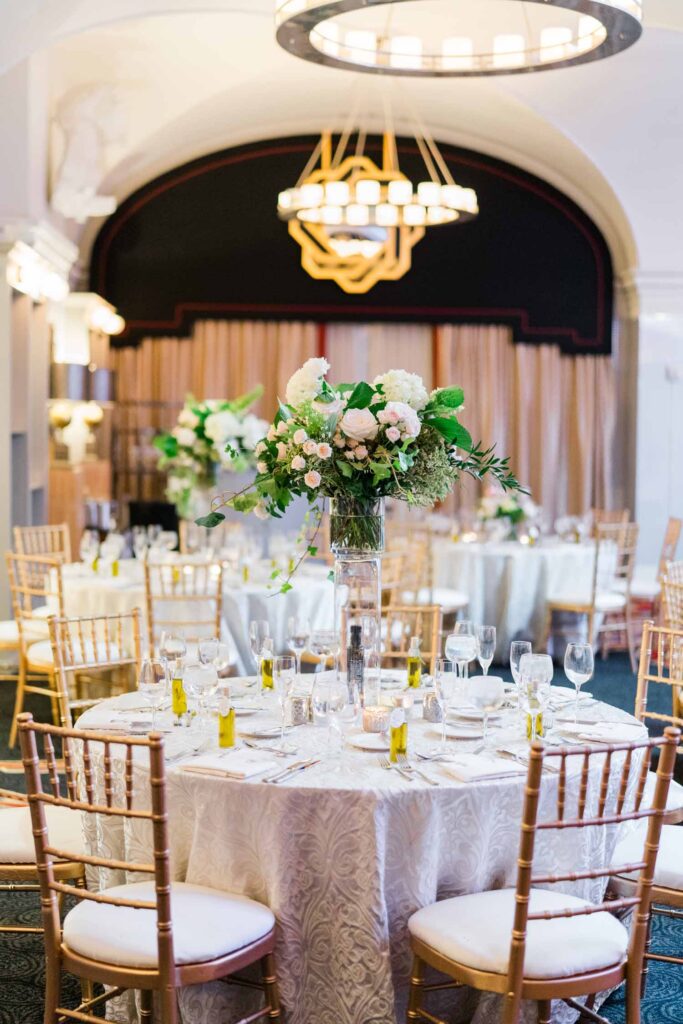 Hotel Monaco DC wedding reception